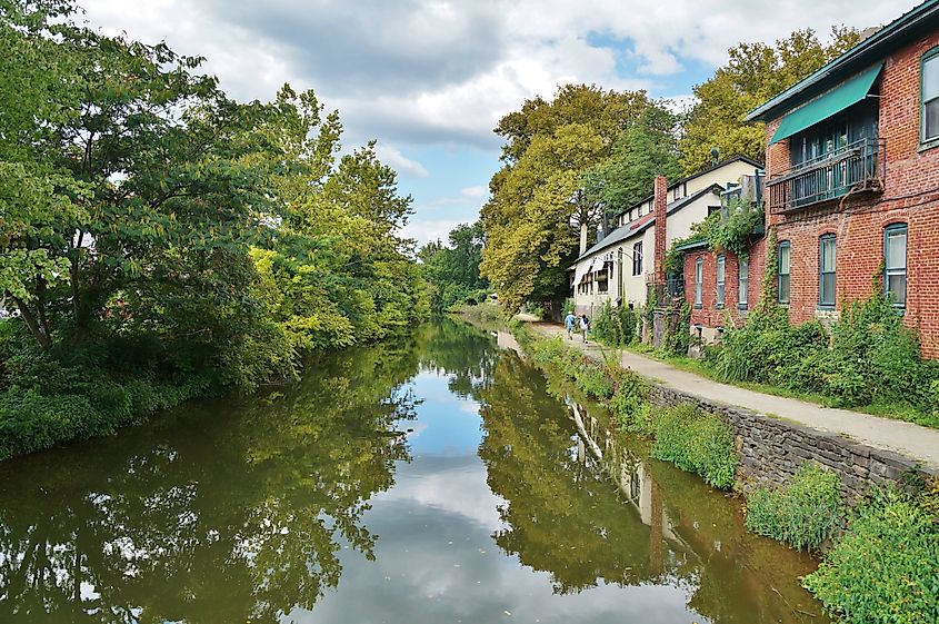 The charming historic town of Lambertville, New Jersey.